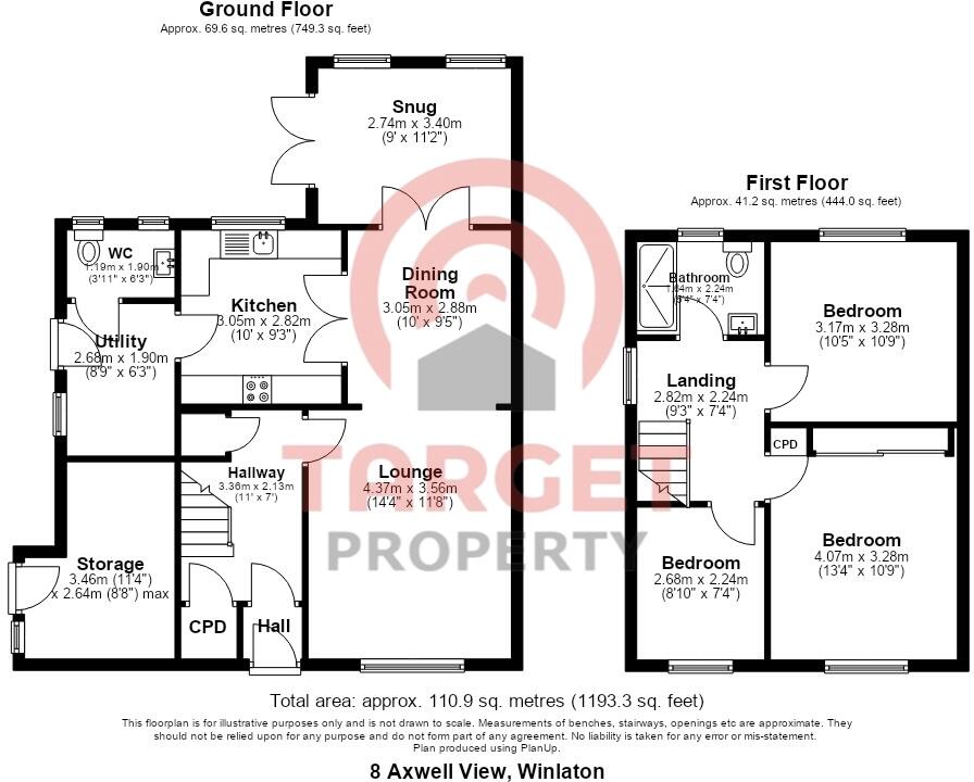 Axwell View, Winlaton, Blaydon, Gateshead floorplan