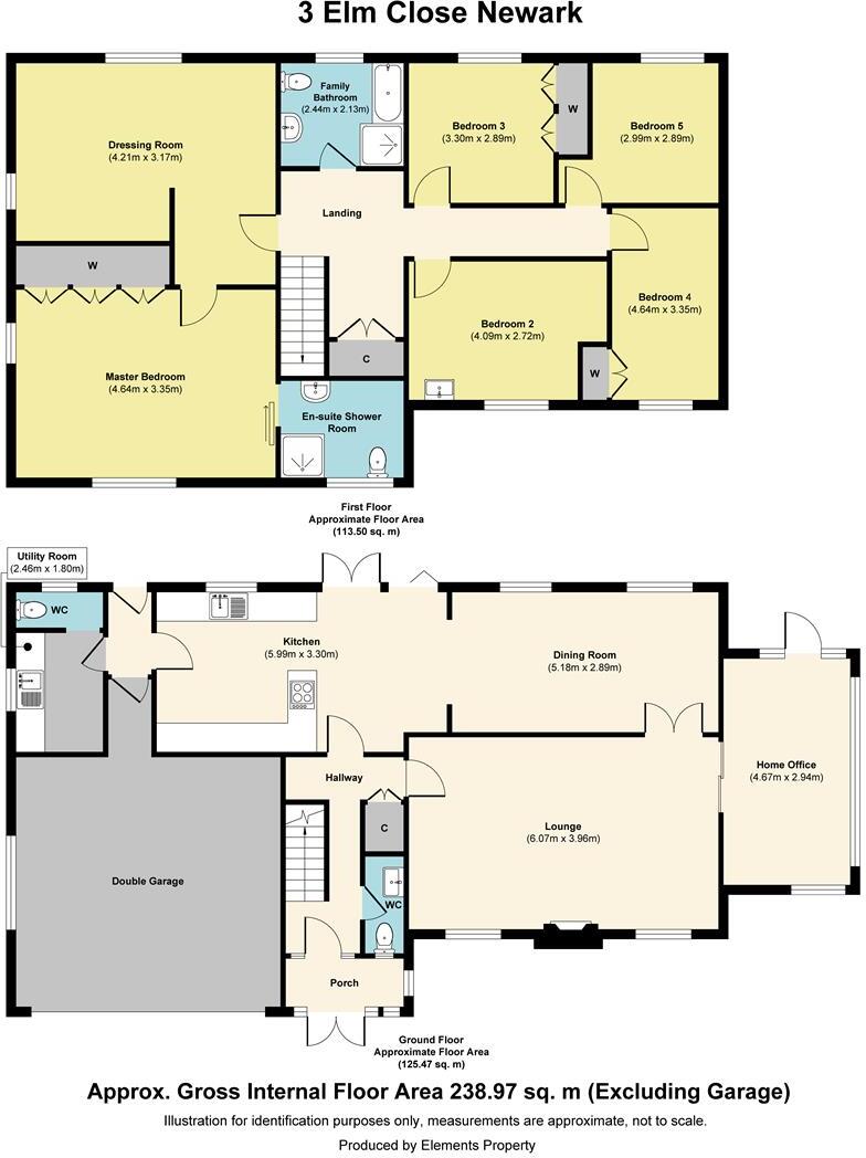 Elm Close, Newark floorplan