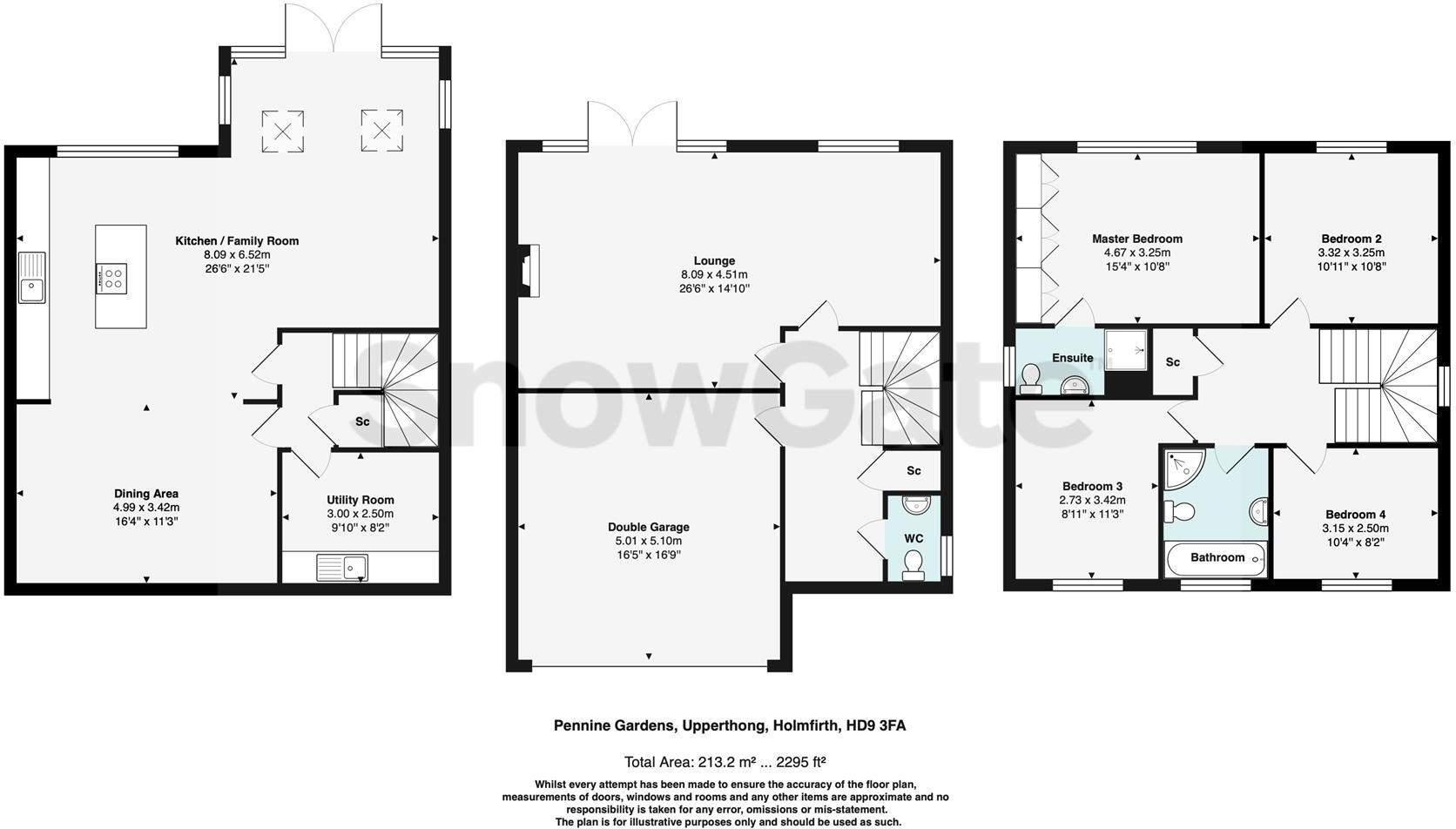 Pennine Gardens, Upperthong, Holmfirth floorplan
