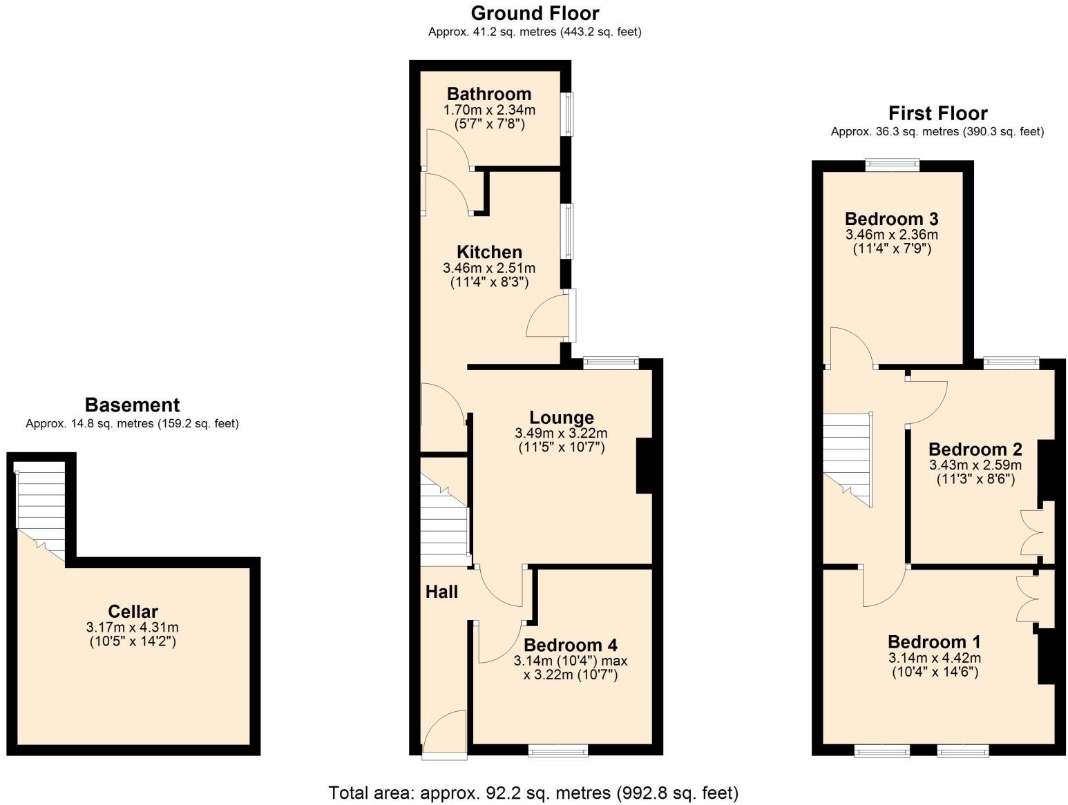 Byron Street, Poets Corner, NN2 7JD floorplan