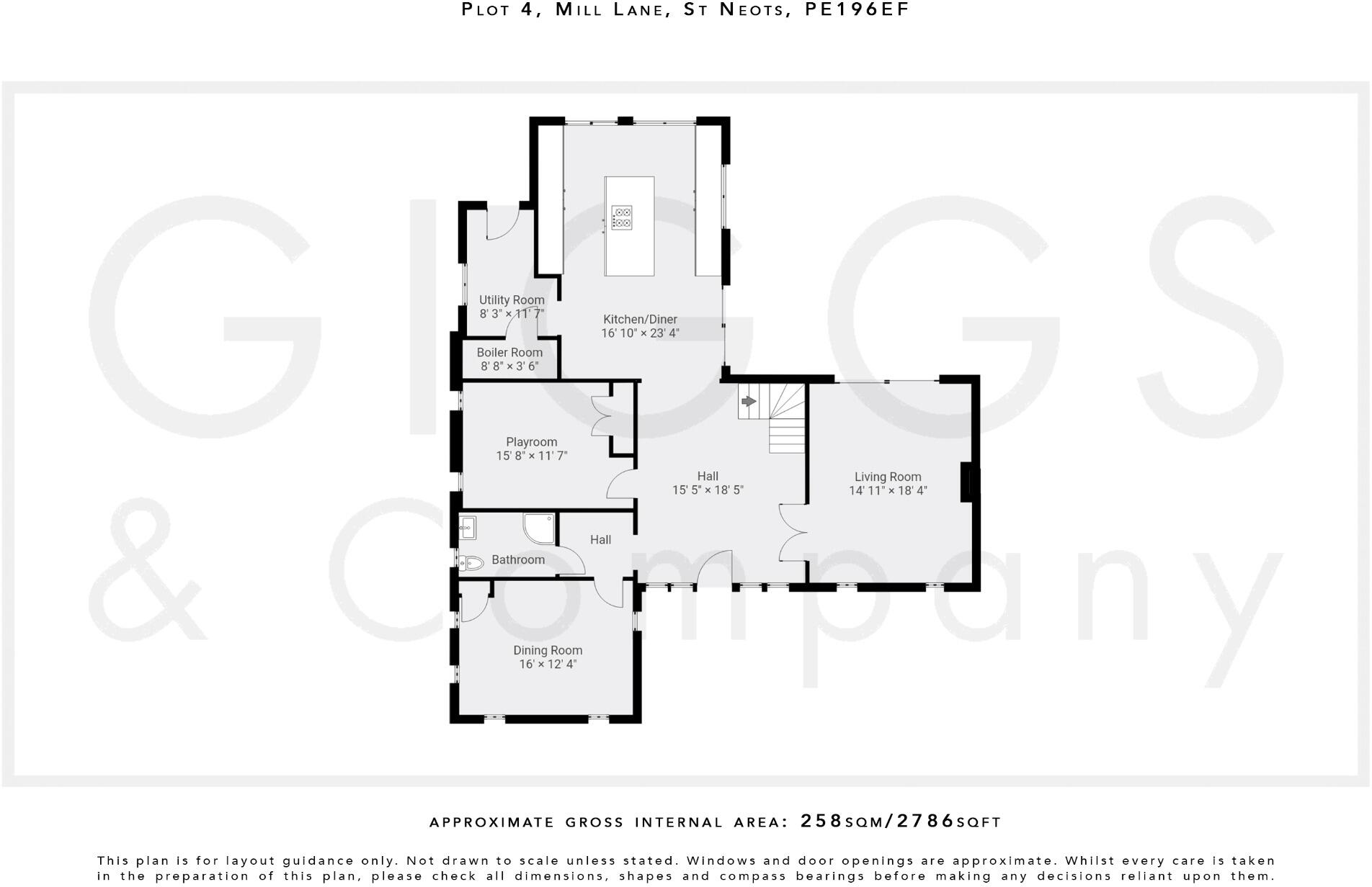 Mill Lane, St. Neots, Cambridgeshire, PE19 6EF floorplan