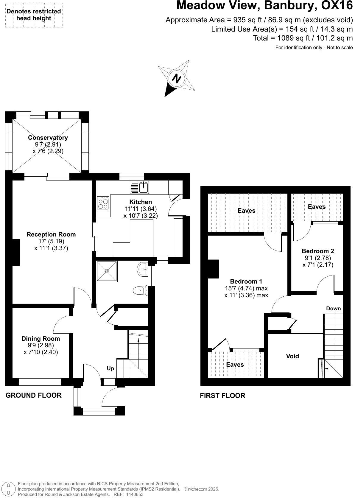 12, Meadow View, Banbury - No onward chain floorplan