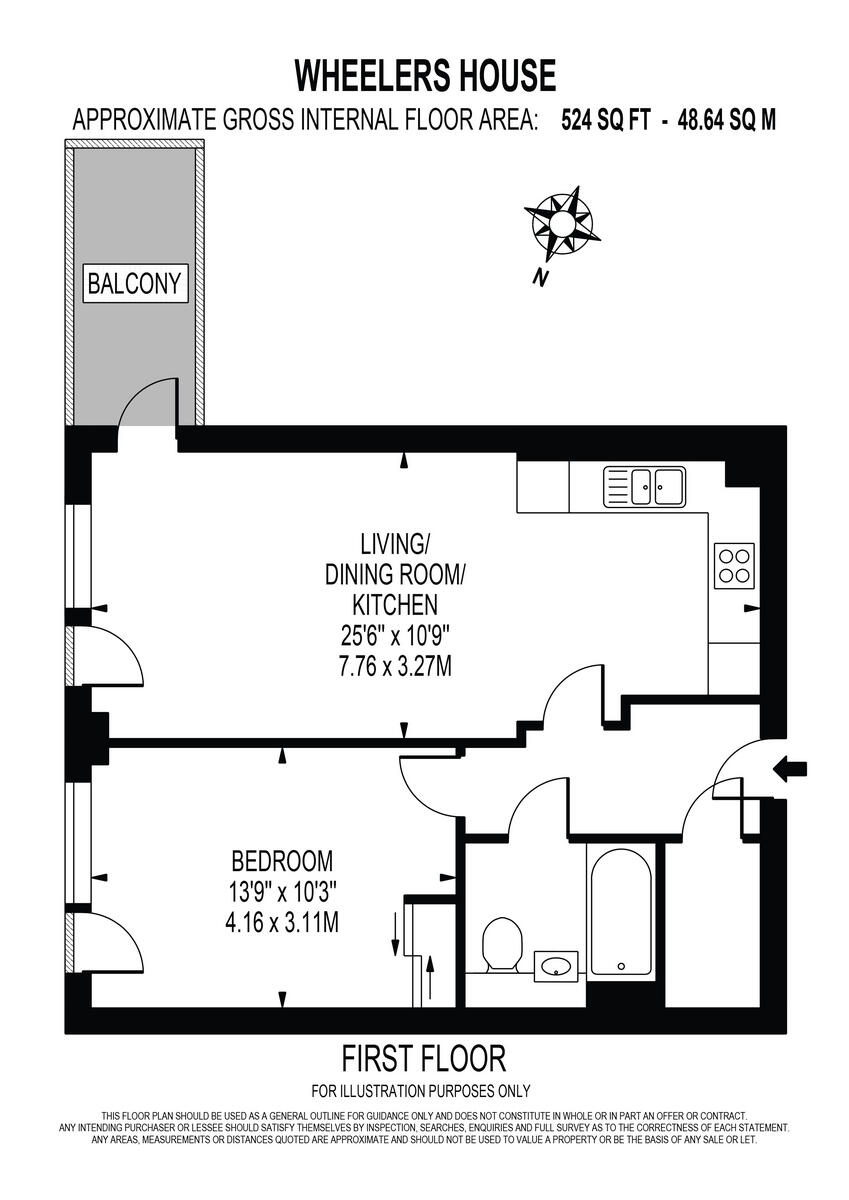 Ratcliffe Cross Street, London E1 floorplan
