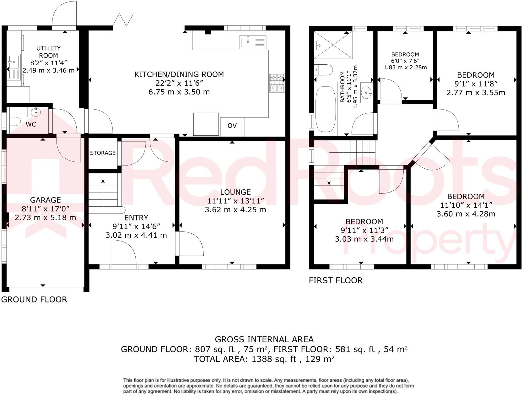 Woodview, Sprotbrough, Doncaster, South Yorkshire, DN5 floorplan