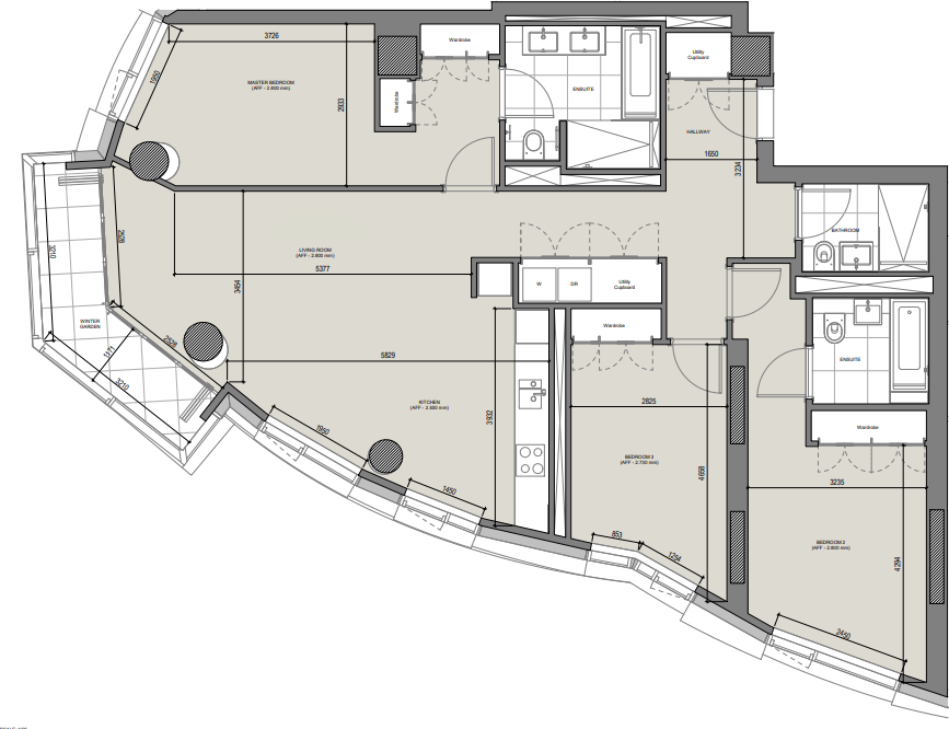 L-000256, 2 Prospect Way, Battersea floorplan