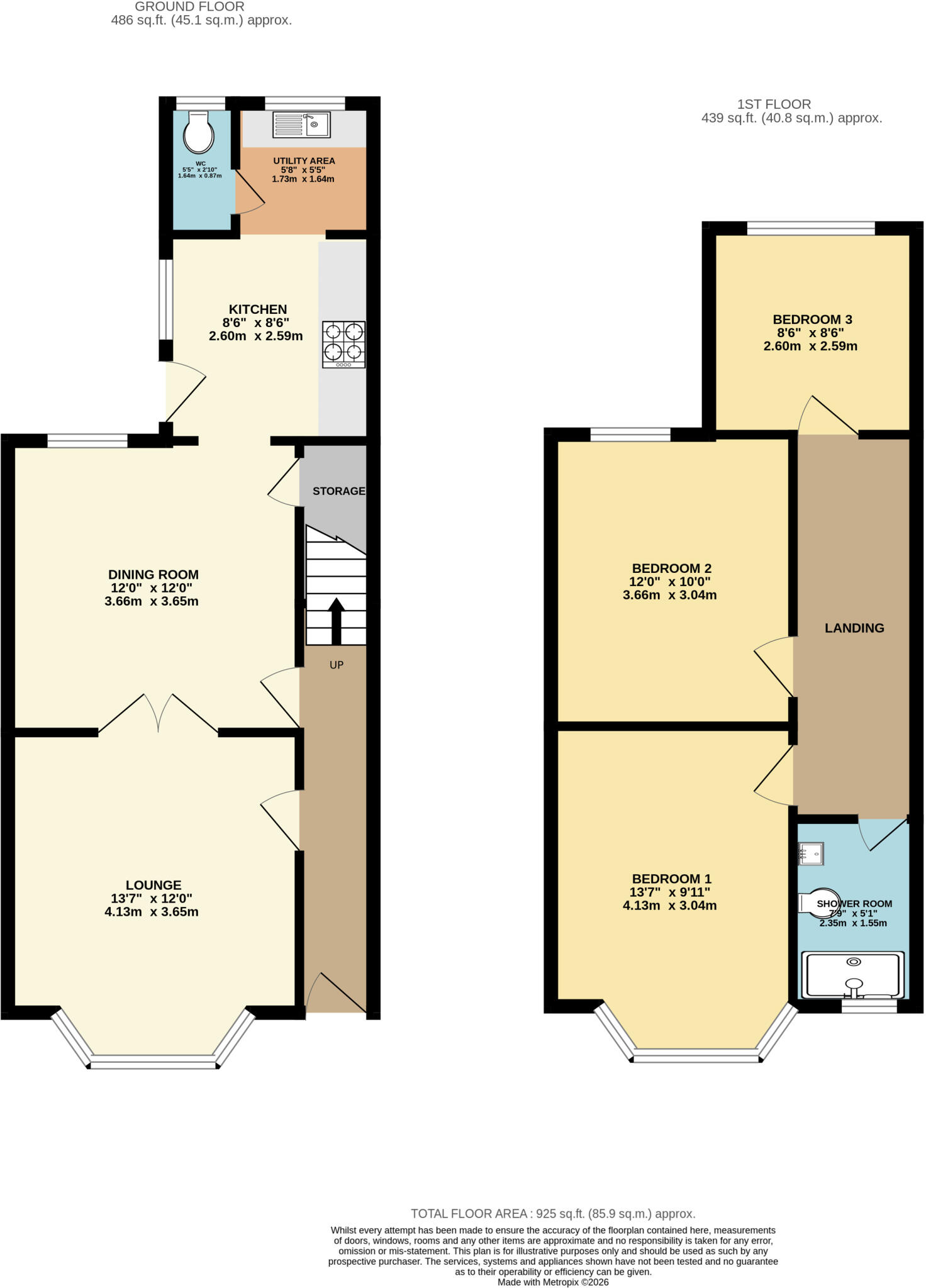 Weymouth Road, Parkstone, Poole, BH14 floorplan