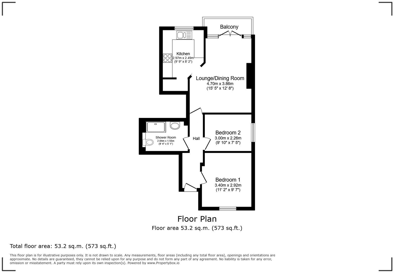 Hurst Point View, Totland Bay, Isle of Wight floorplan