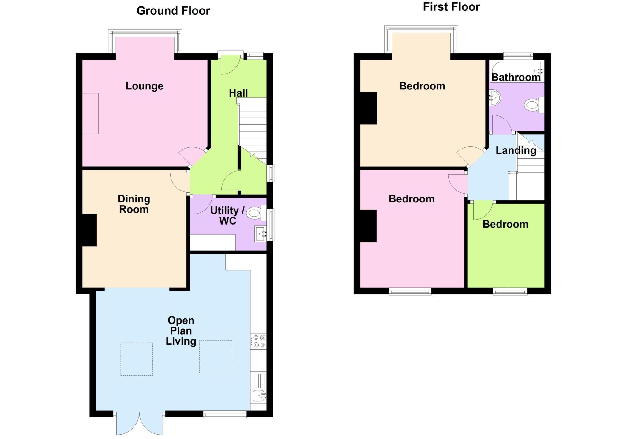 Rydal Road, Elson floorplan