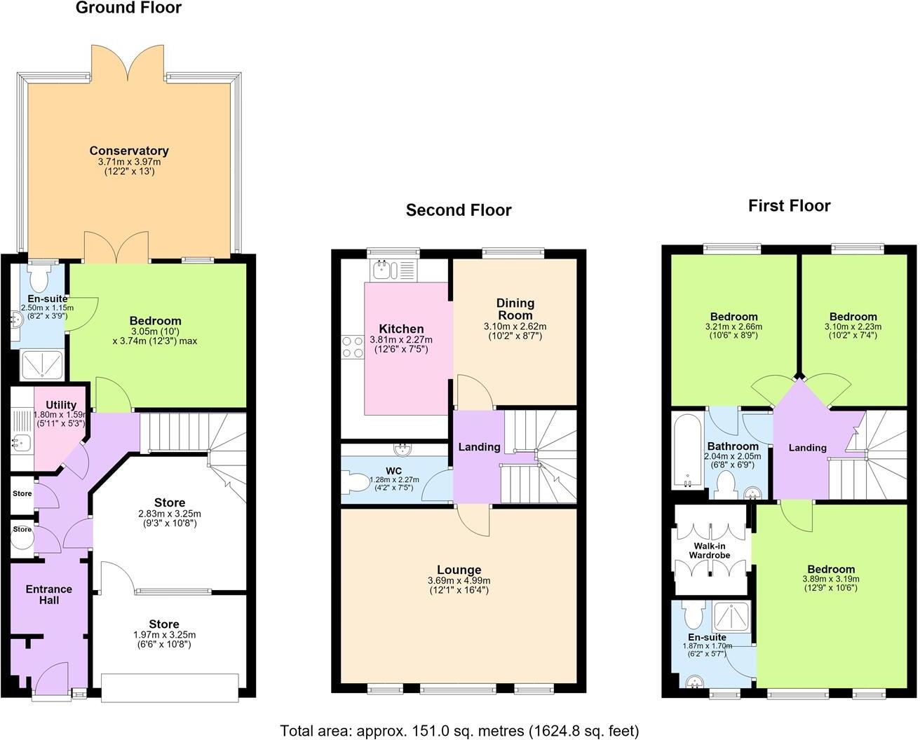 Wateredge Close, Leigh WN7 3UP floorplan