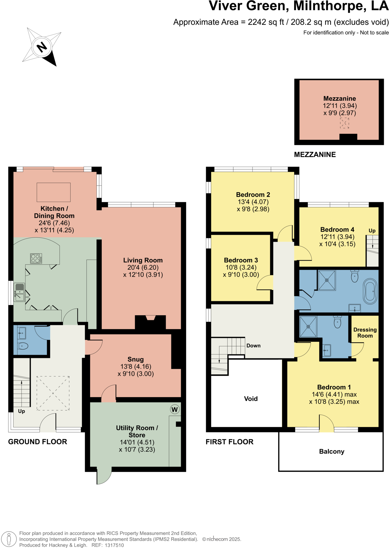 Langshan, 22 Viver Green , Hincaster, Milnthorpe, Cumbria, LA7 7FR floorplan