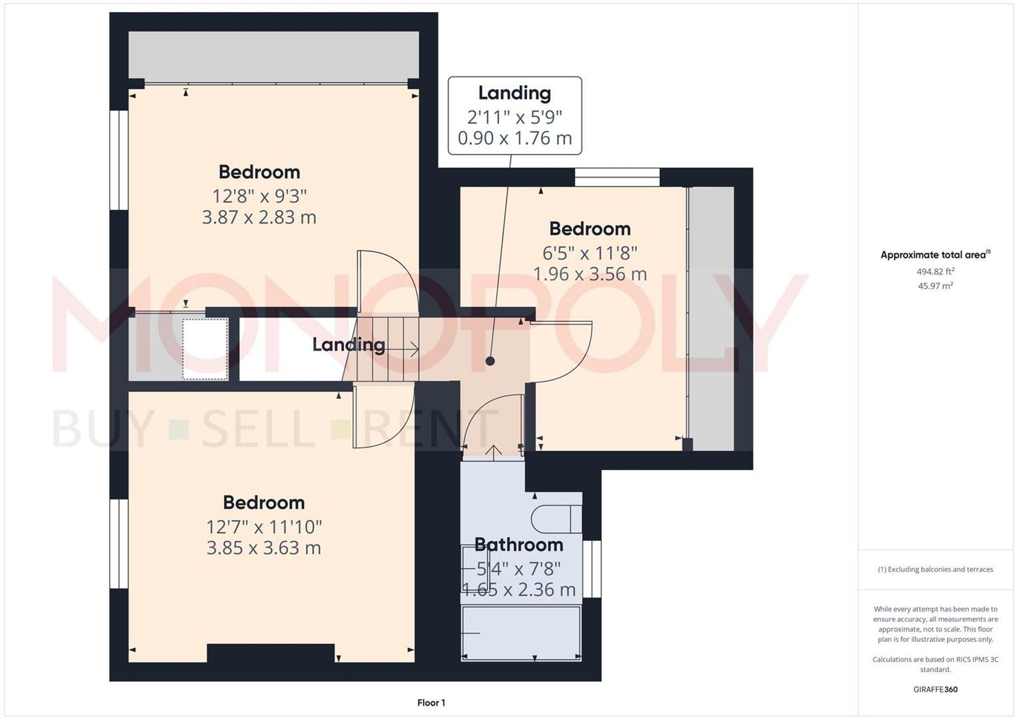 Heol Maelor, Coedpoeth, LL11 floorplan