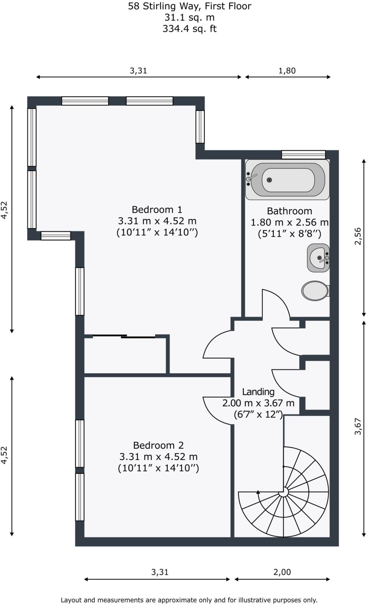 Stirling Way floorplan