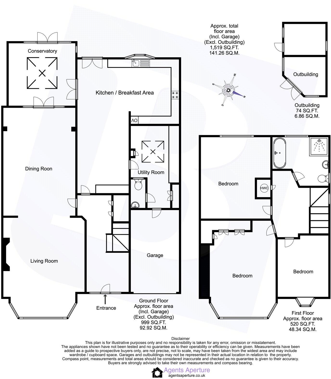 Sycamore Avenue, Upminster, RM14 floorplan