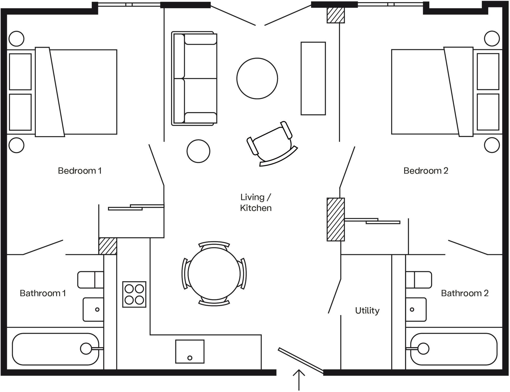 The Junction, Signal Apartments, Whitehall, Leeds floorplan