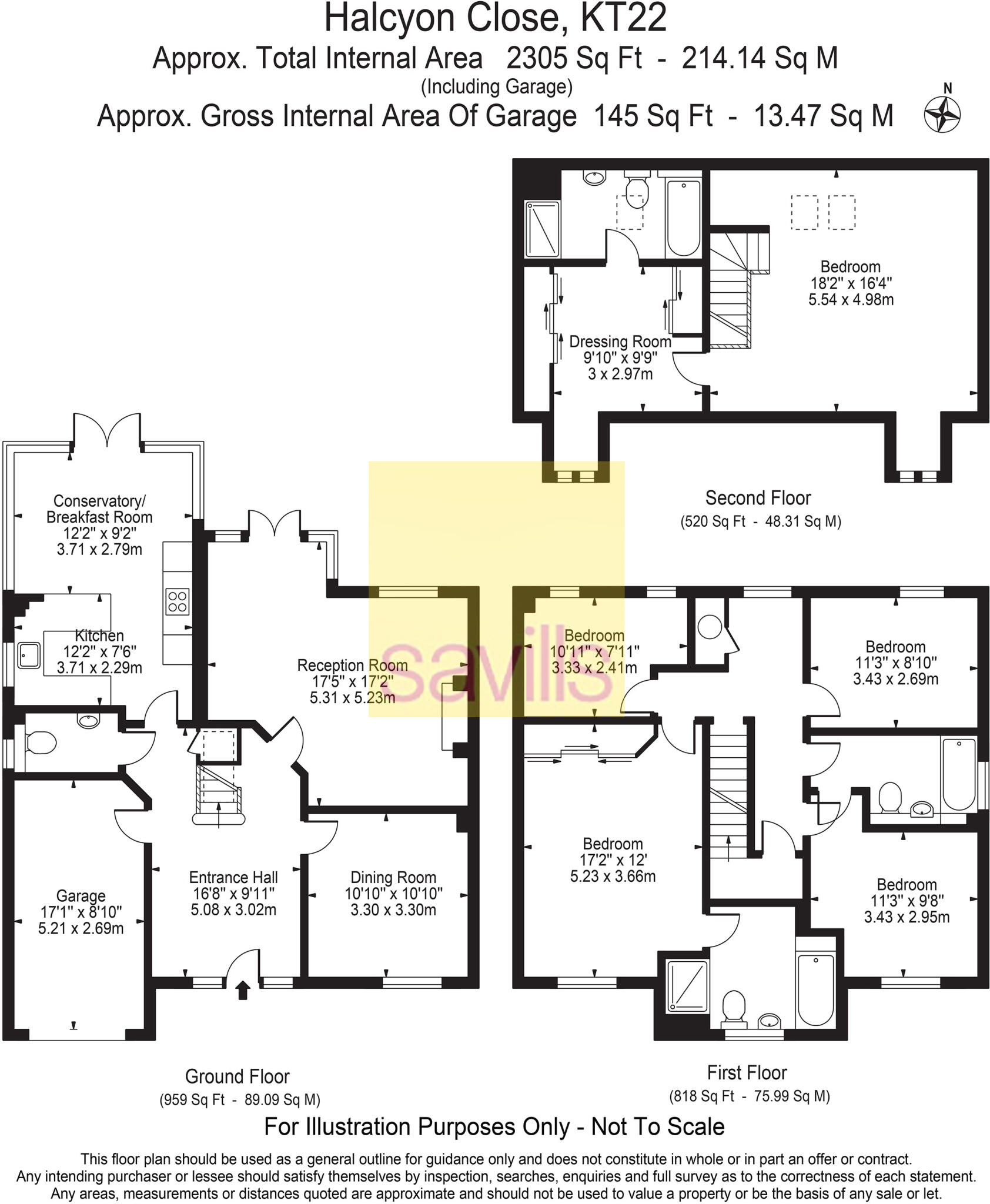 Halcyon Close, Oxshott, Surrey, KT22 floorplan