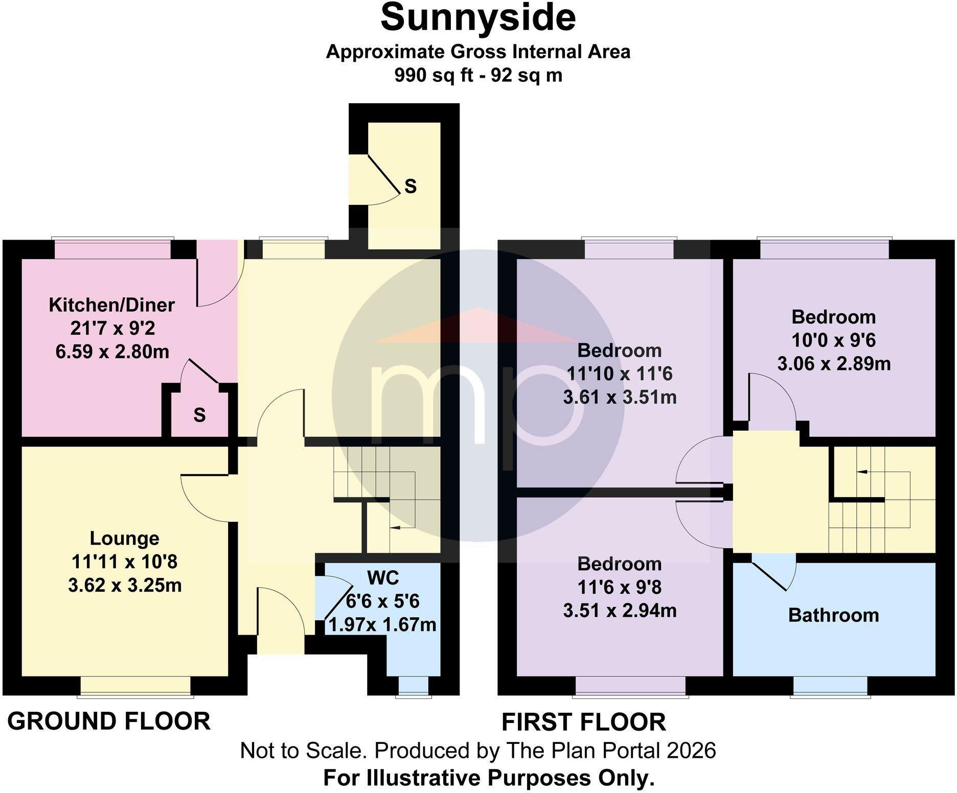 Sunnyside, Coulby Newham, TS8 floorplan