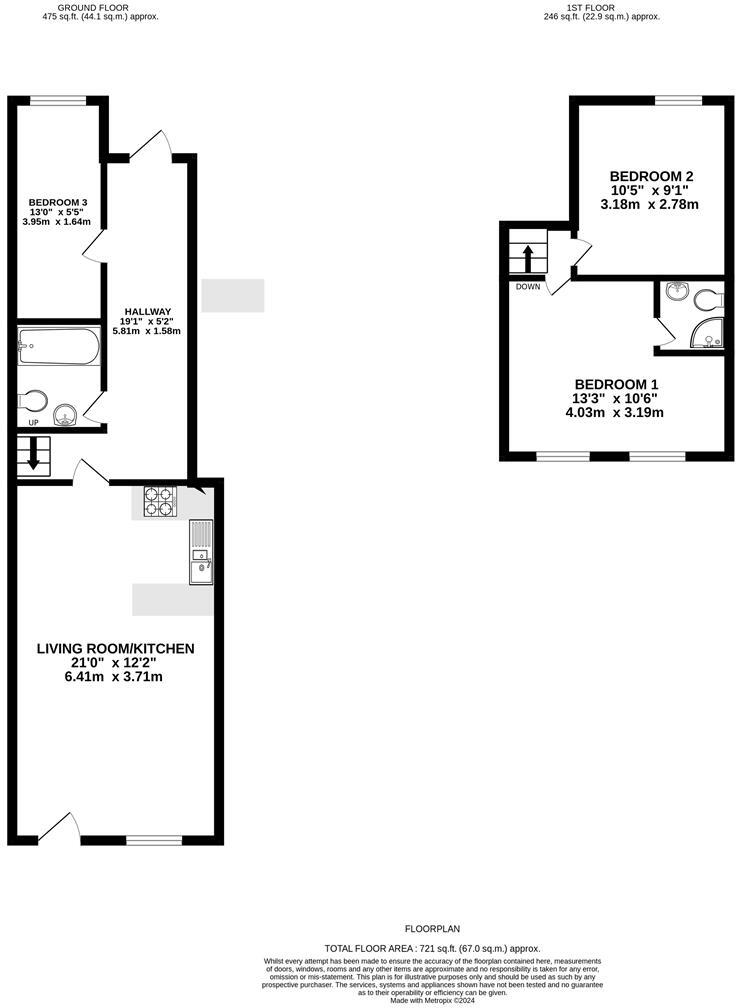 Cloister Road, London, NW2 floorplan