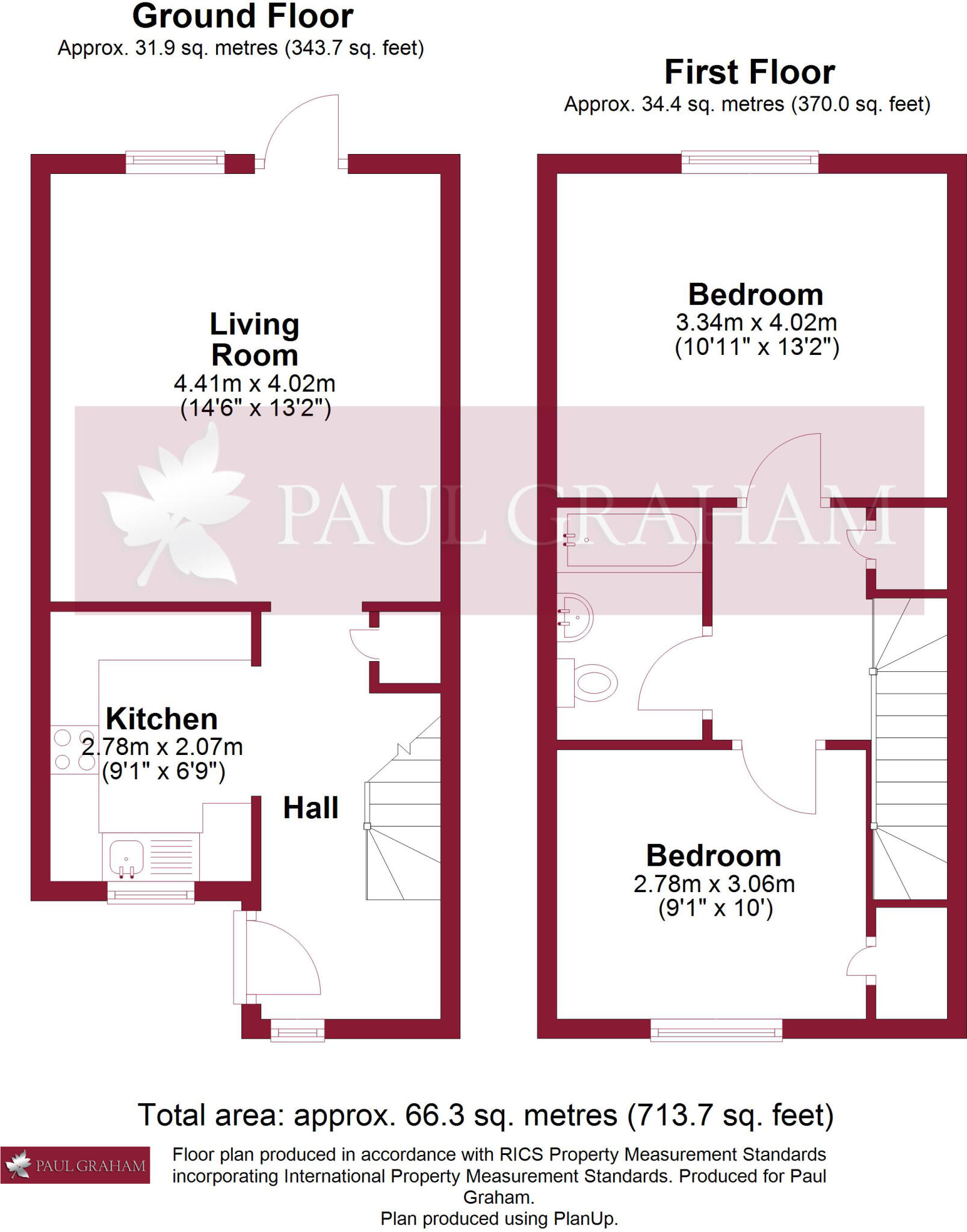 Carew Road, Wallington floorplan