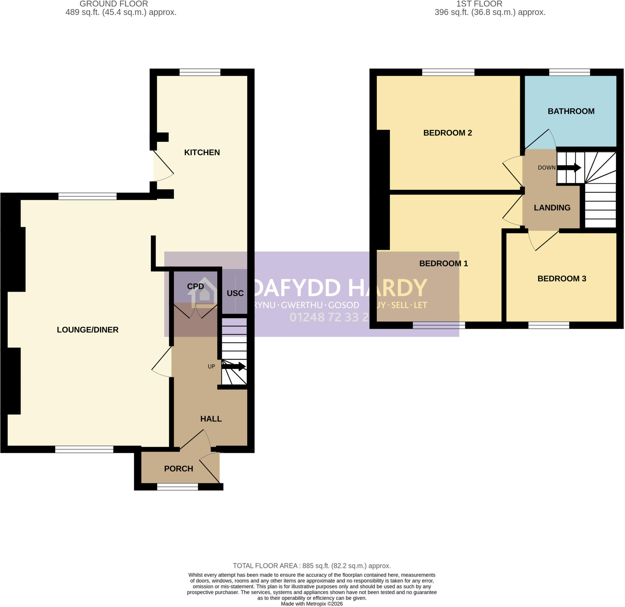 Ffordd Y Castell, Bangor, Gwynedd, LL57 floorplan