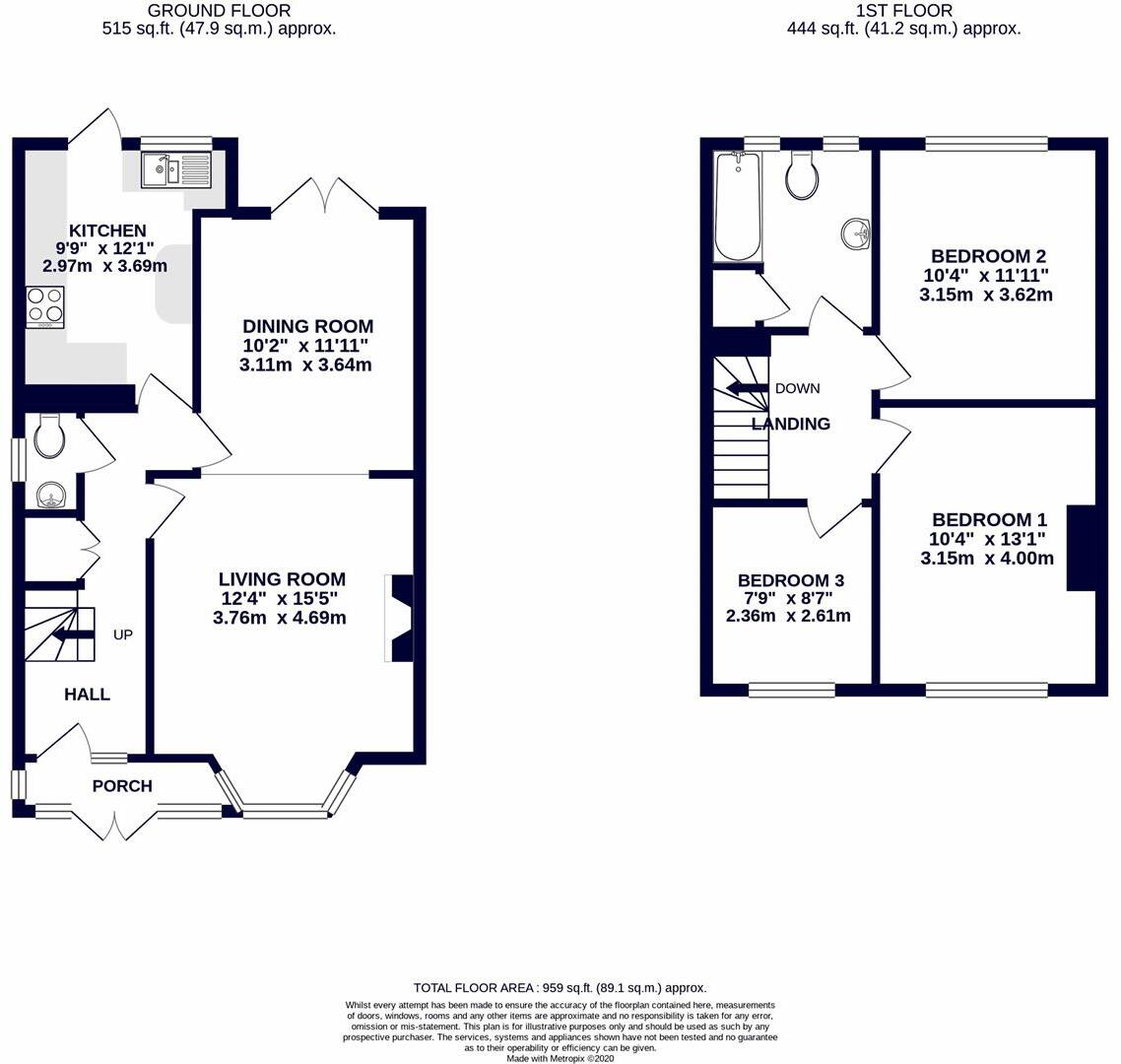 Manor Way, Harrow, HA2 floorplan