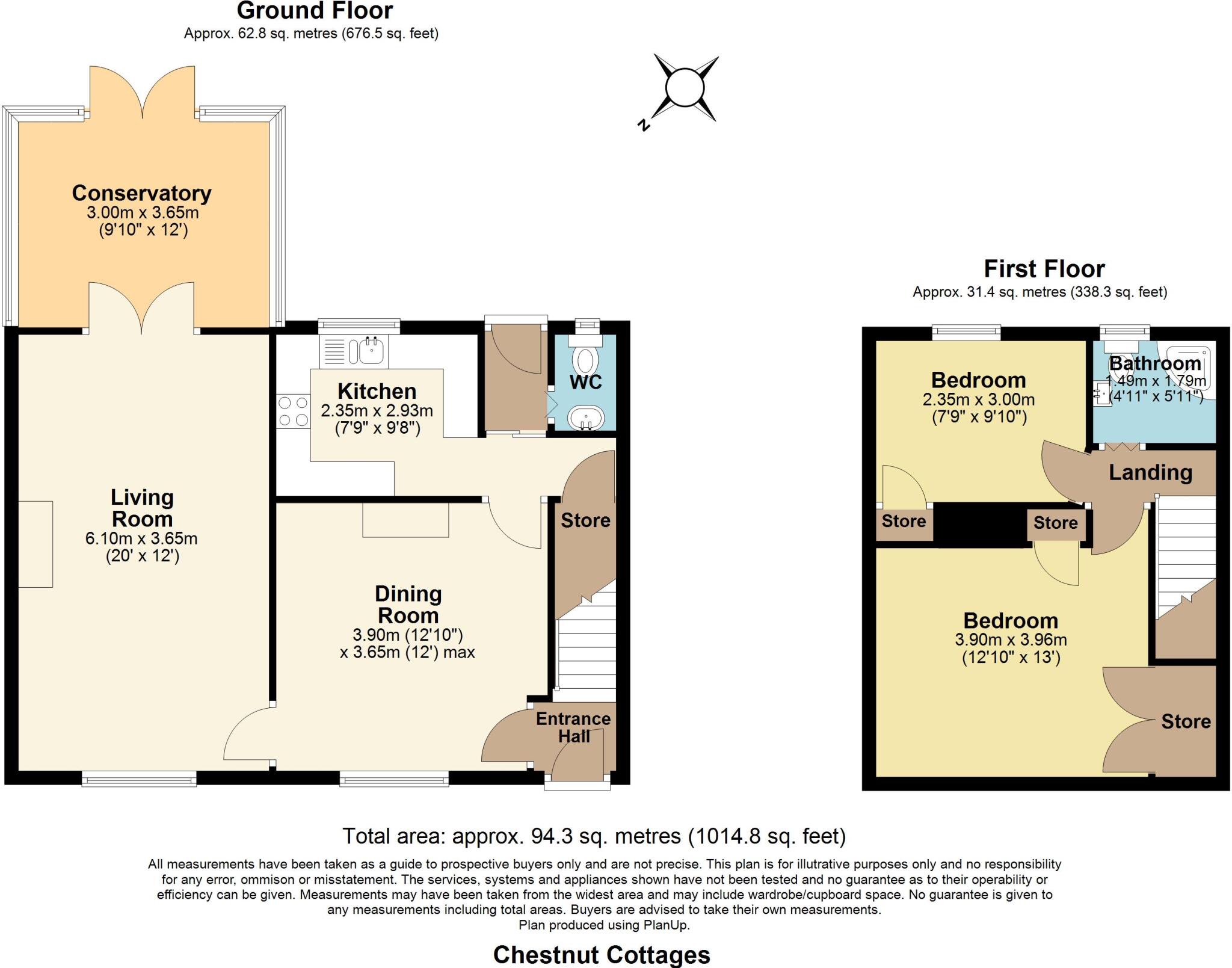 Chestnut Cottages, Shoebury/Gt. Wakering, Essex, SS3 floorplan