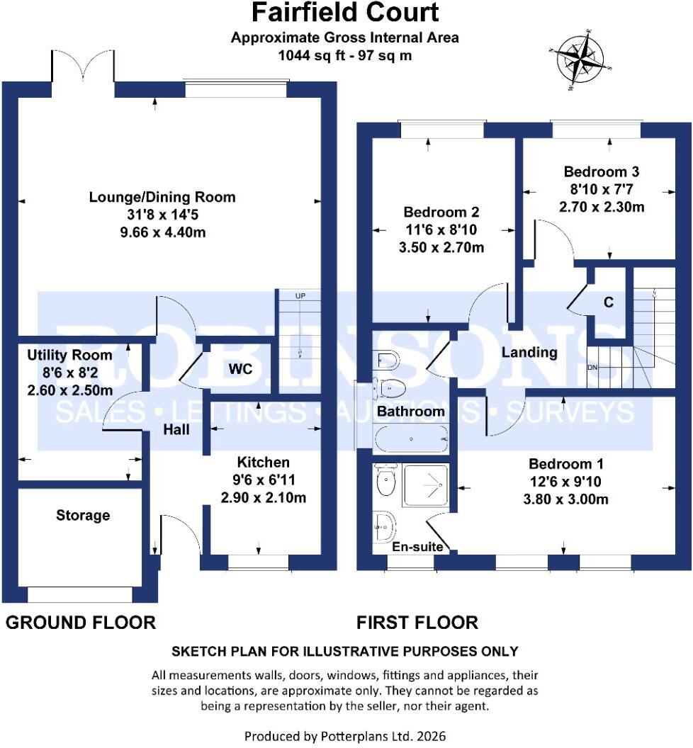 Fairfield court, Bishop auckland floorplan