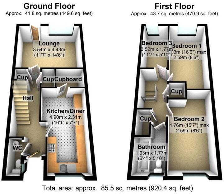 Kestrel Lane, Wellingborough floorplan