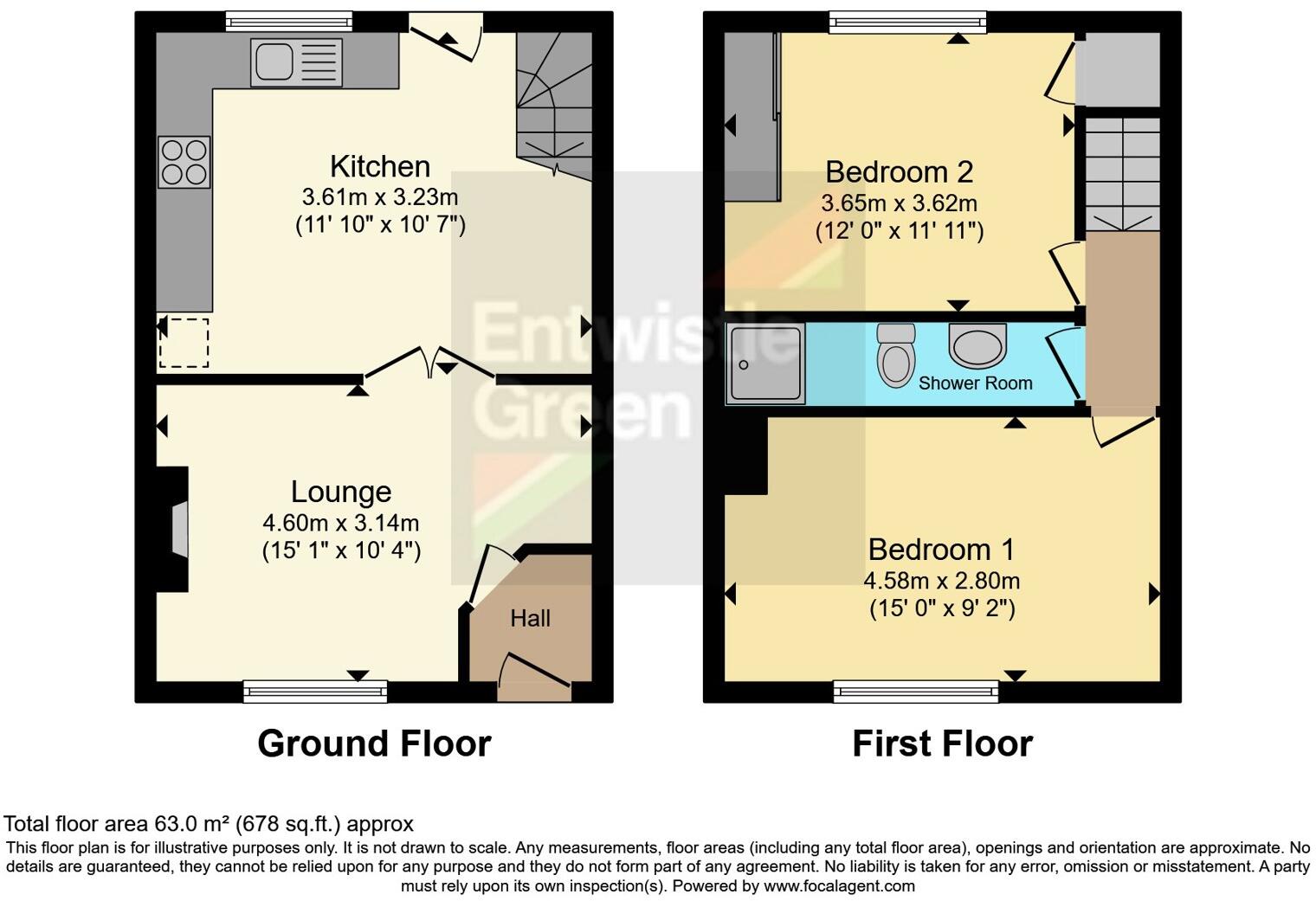Trawden Road, Colne, Lancashire, BB8 floorplan