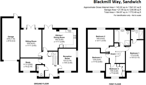 Blackmill Way, Sandwich, Kent, CT13 0FX floorplan
