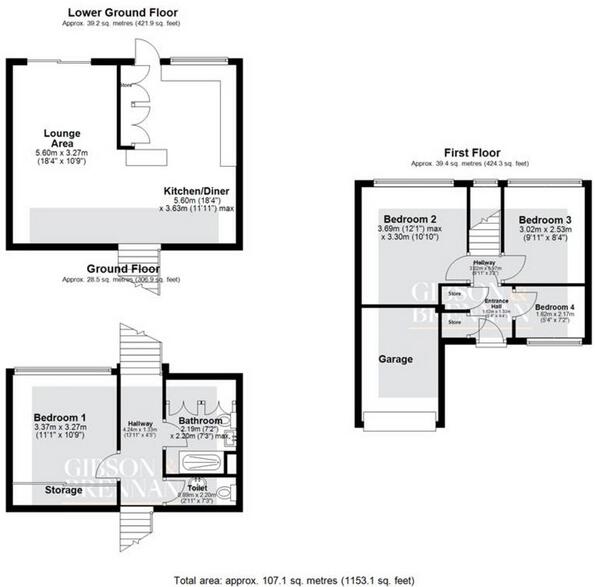 Gun Hill Place, Basildon, Essex, SS16 floorplan
