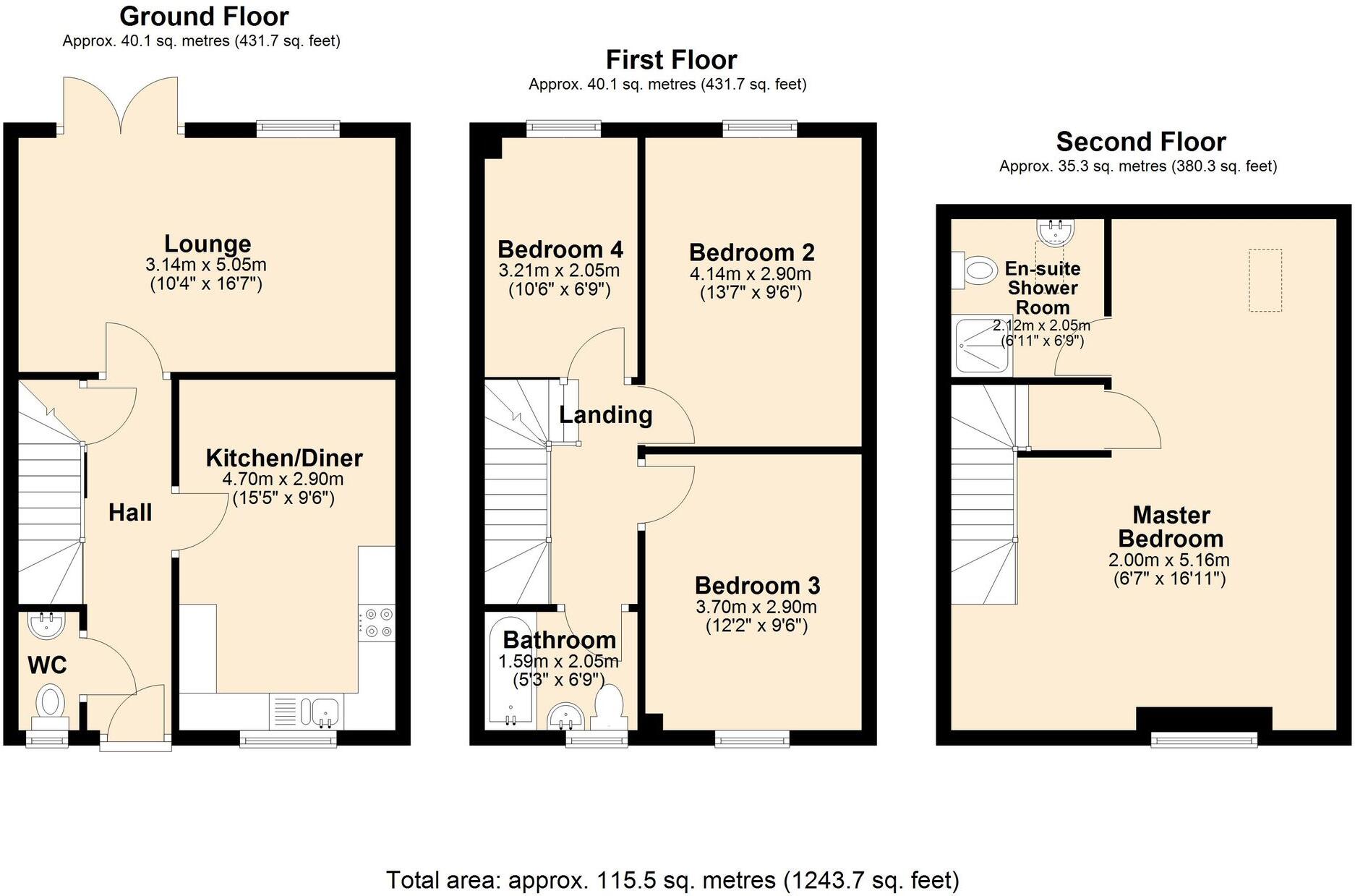 Cinnabar Way, East Leake, LE12 floorplan