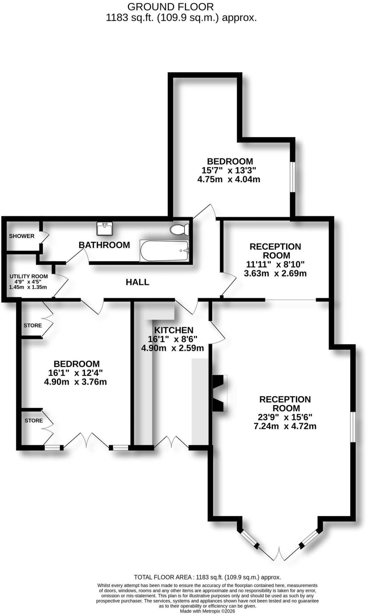 Talbot Road, Oxton, CH43 floorplan