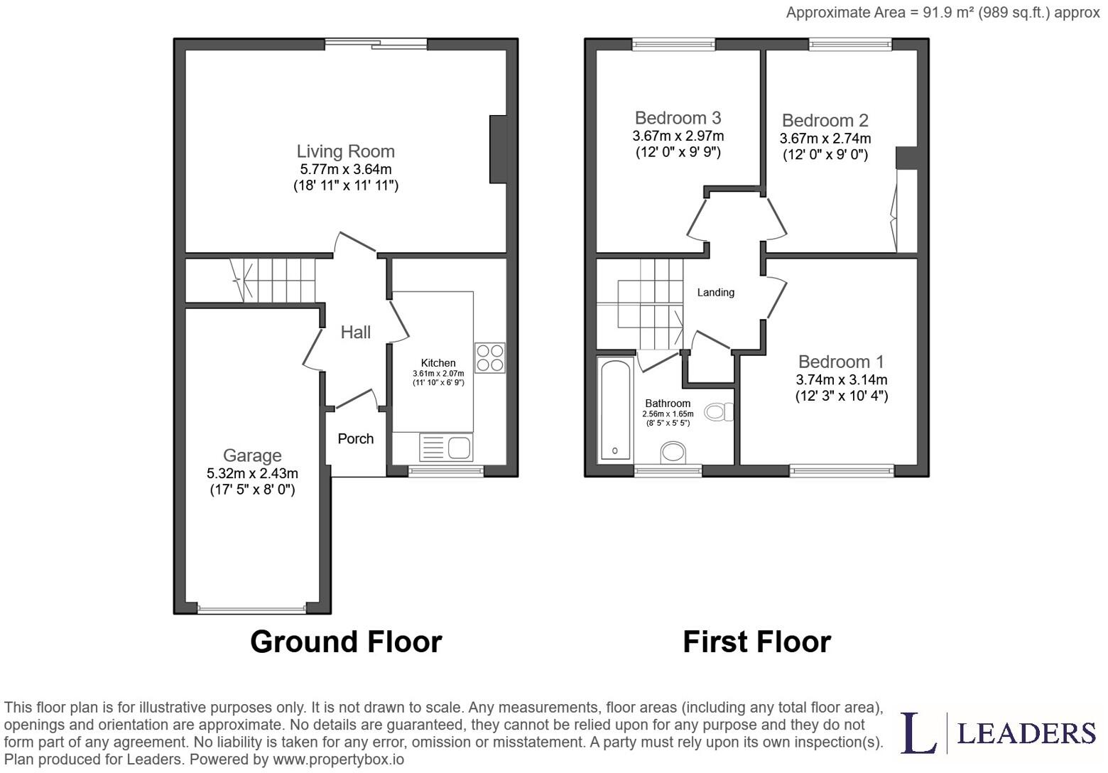 Dinchall Road, Worcester, Worcestershire, WR5 floorplan