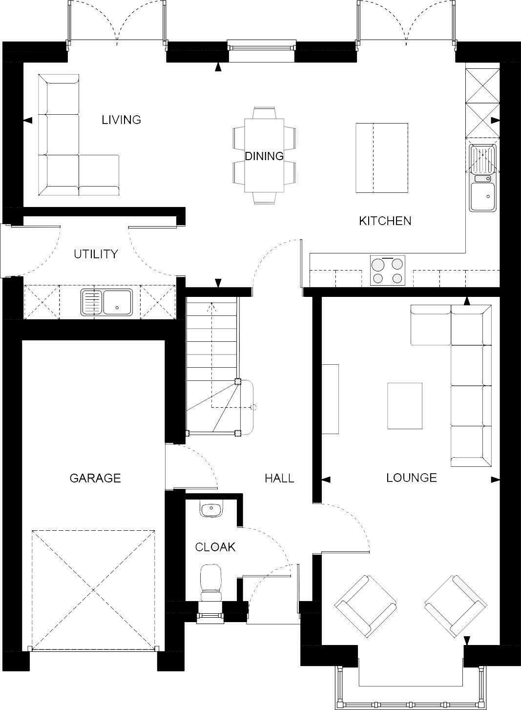 Plot 230 The Ticknall, The Green, Acorn Avenue, Giltbrook, Nottingham, NG16 2UF floorplan