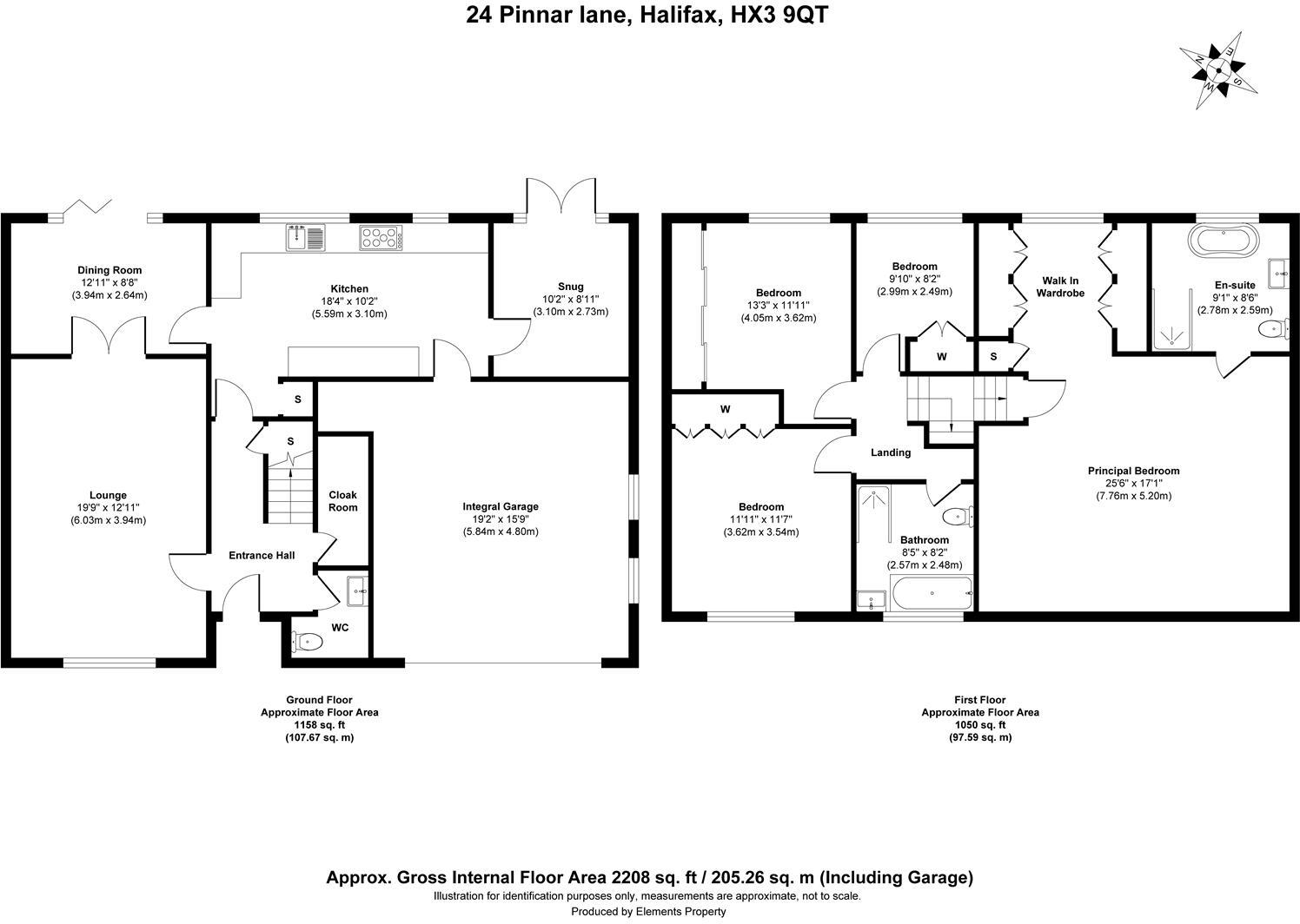 The Hawthorns, 24 Pinnar Lane, Halifax, HX3 9QT floorplan