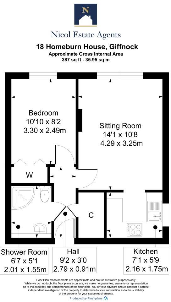 Homeburn House, Fenwick Road, Giffnock floorplan