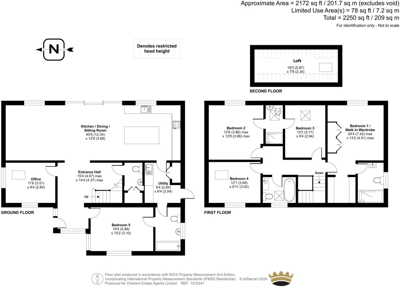 Downs Road, South Wonston, Winchester, Hampshire, SO21 floorplan