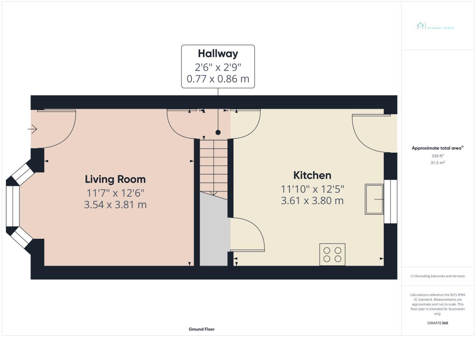 383 Shoreham Street, Sheffield floorplan