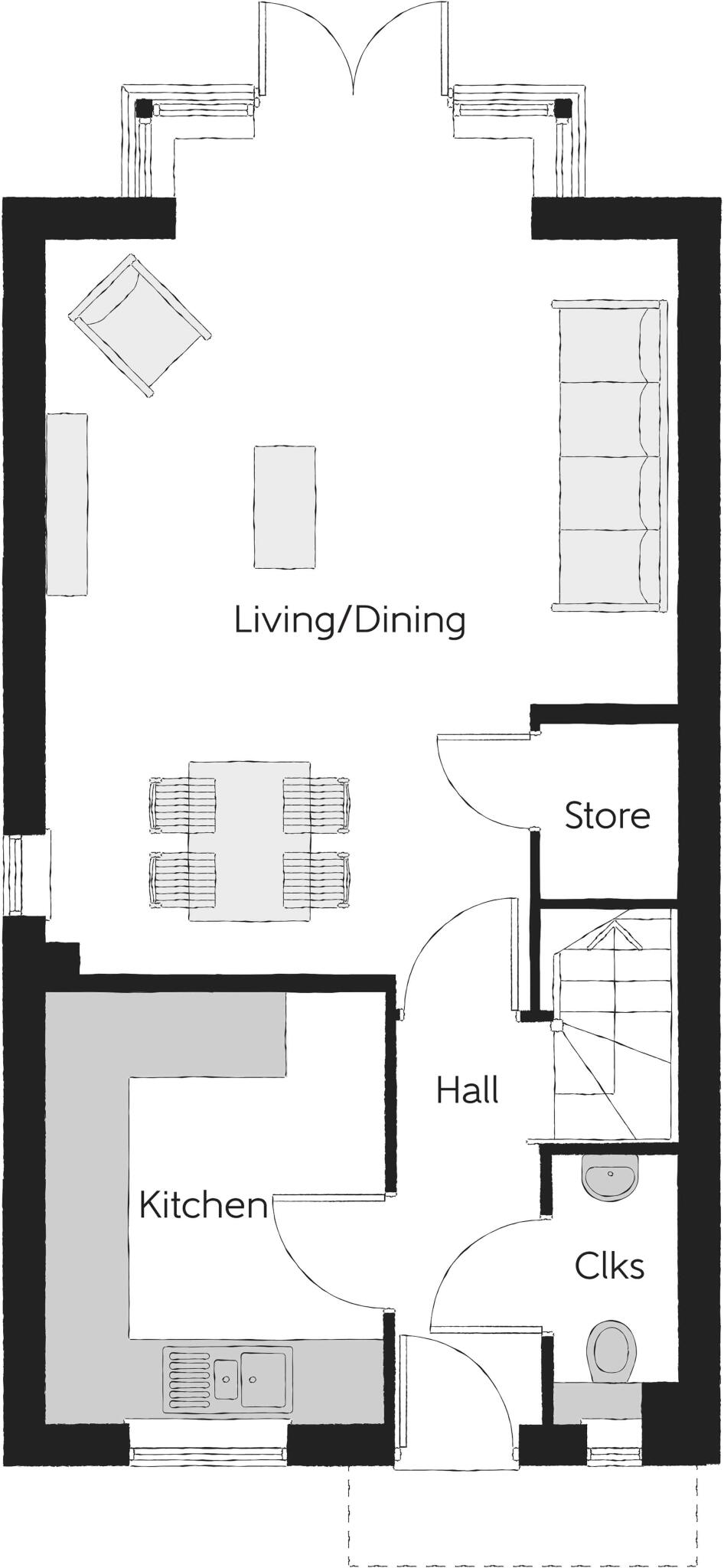 Parley Cross, 
West Parley, 
Dorset
BH22 8EB floorplan