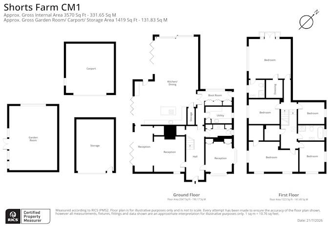 Chelmsford Road, High Easter, CM1 floorplan