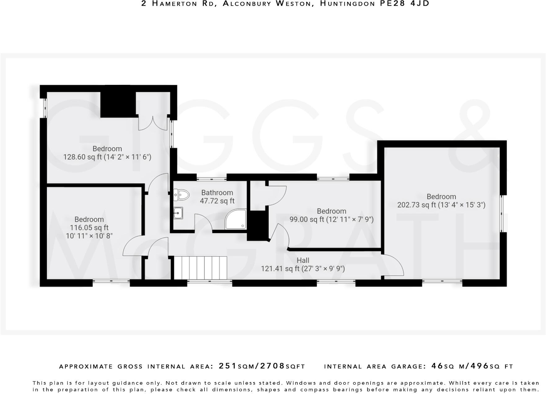 Hamerton Road, Alconbury Weston, Huntingdon, Cambridgeshire, PE28 4JD floorplan
