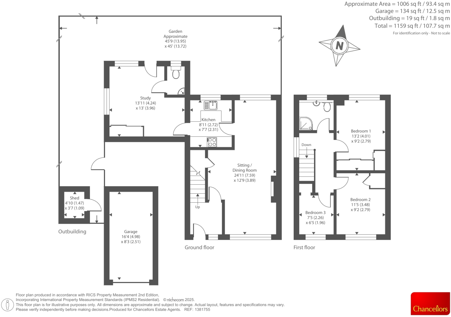 Tower Close, Marcham, Abingdon floorplan