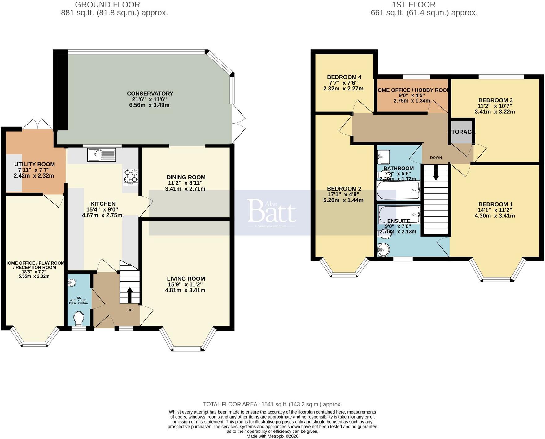 Chisacre Drive, Shevington, WN6 floorplan