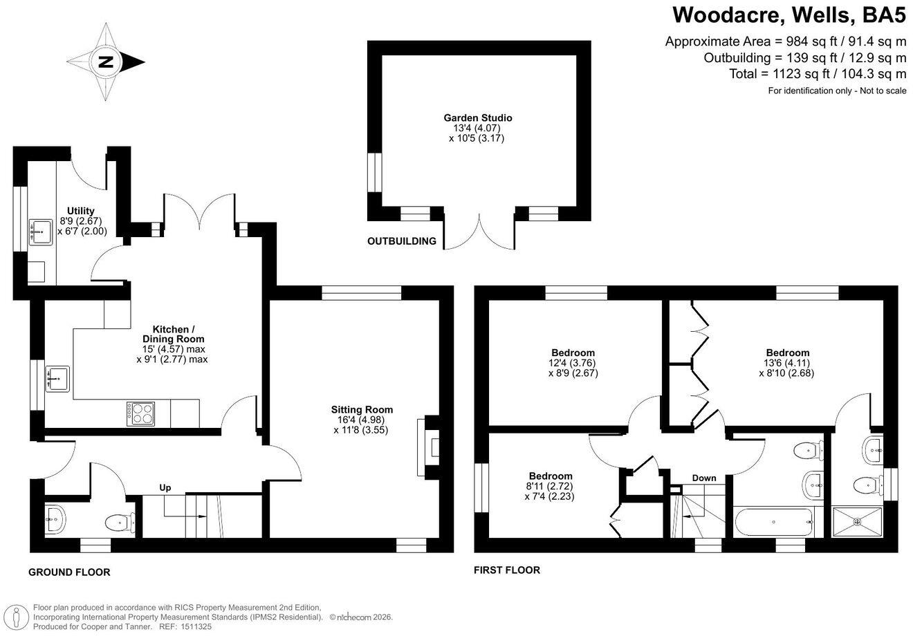 Woodacre, Wells, BA5 floorplan