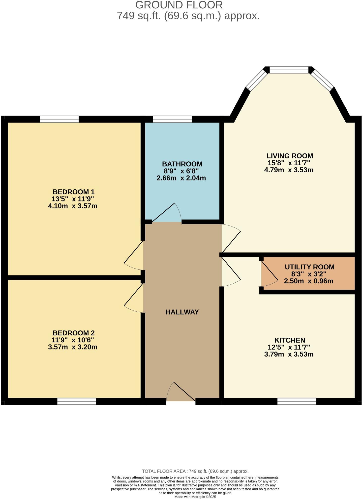 34 Auchamore Road, Dunoon, Argyll and Bute, PA23 7DY floorplan