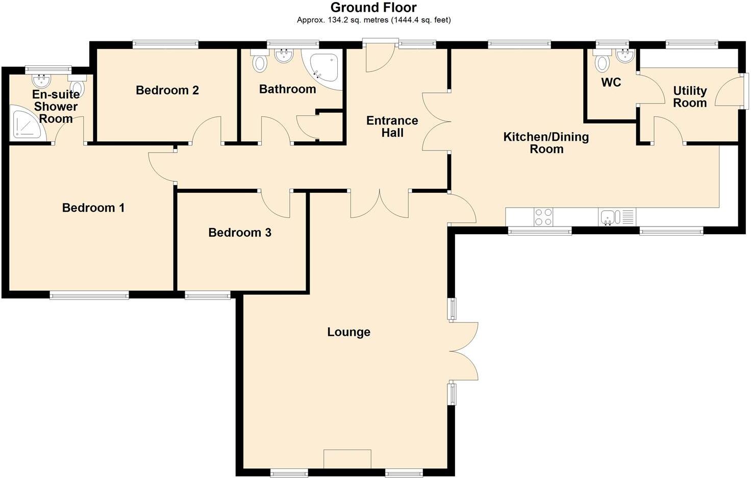 Bernfels Court, Ponciau, Wrexham floorplan
