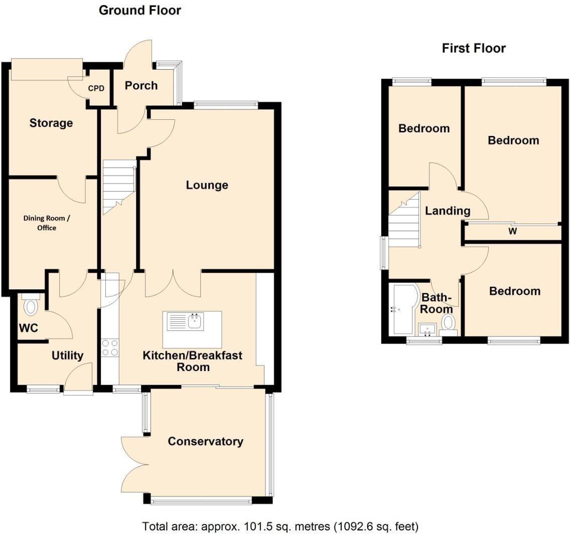 Woodloes Avenue South, Warwick floorplan