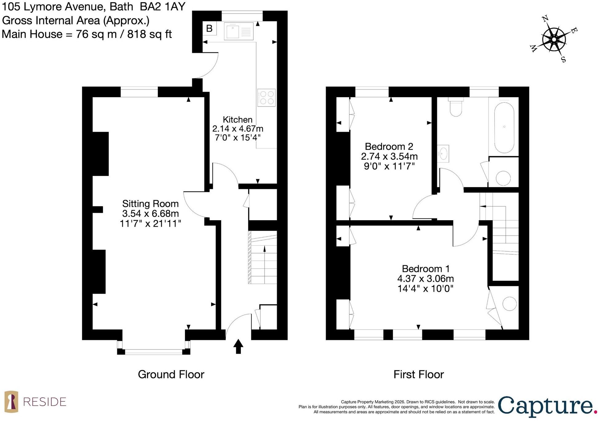 Lymore Avenue, Bath, BA2 floorplan