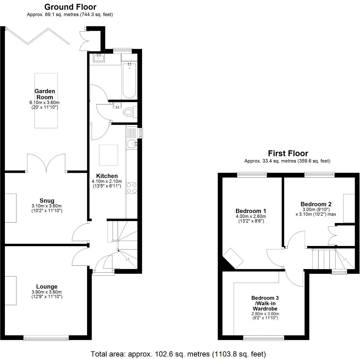 4, Hatton Terrace, Warwick, Warwickshire floorplan