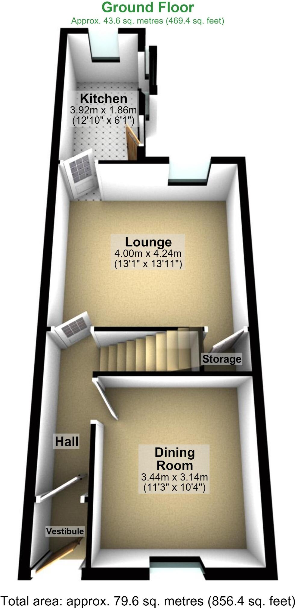 Spring Avenue, Great Harwood, Lancashire, BB6 floorplan